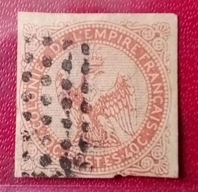 Timbre Empire Français COLONIE GENERALE - N°5 - TYPE AIGLE 40c - OBLITERE - Rare