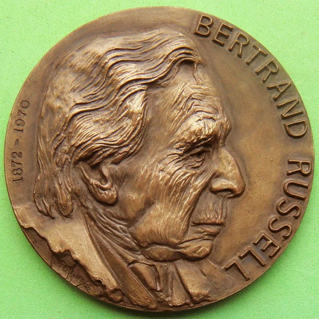Literature Nobel Prize British Philosopher Bertrand Russell Bronze Medal byMOURA