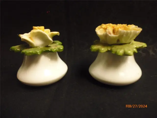 Collectable Adorable Porcelain Aynsley Salt & Pepper Shakers  Flowers England