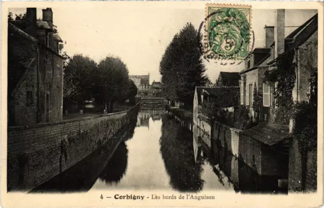 CPA CORBIGNY Les bords de l'Anguison Nievre (100141)