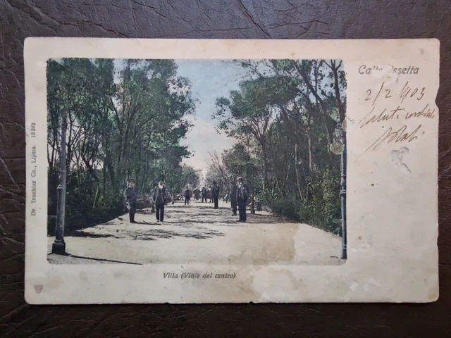 Cartolina Caltanissetta - Villa Fp/ Vg 1903