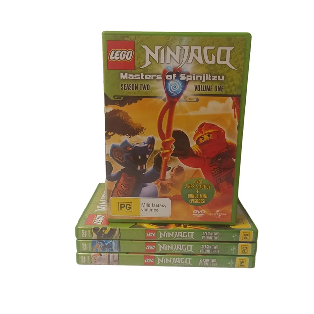 Lego Ninjago Masters of Spinjitzu Season 2 Vol 1-4 DVD Children Kids Animation