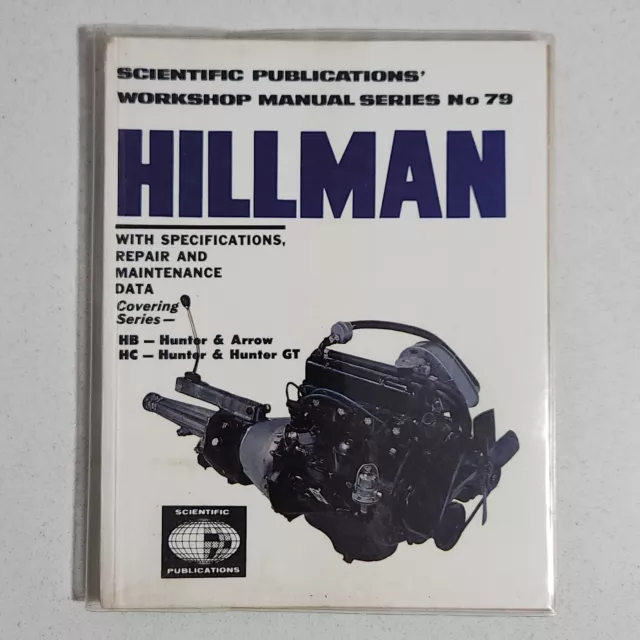 HILLMAN HB HUNTER & ARROW / HC Genuine Vintage Workshop Manual Series No.79