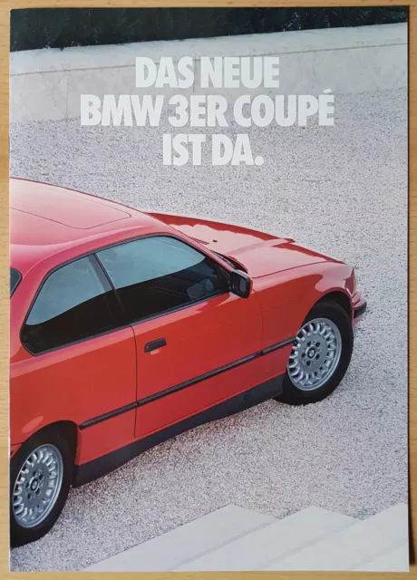 Prospekt BMW 3 er Coupé - E36  -  Ausgabe 1/92