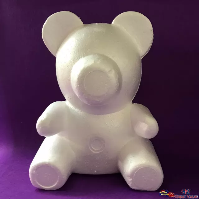 Styrofoam Polystyrene Bear Shape Modelling DIY For Valentines Day Gift