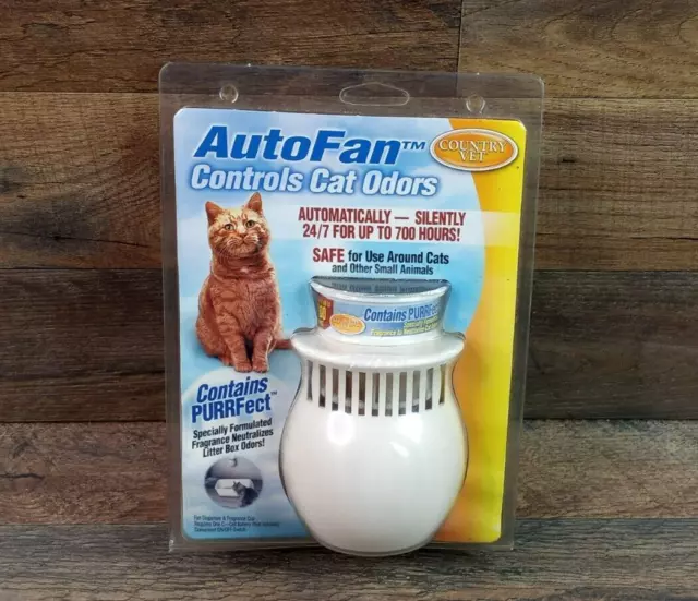 Country Vet AutoFan Automatic Cat Odor Air Freshener Dispenser  & Fragrance