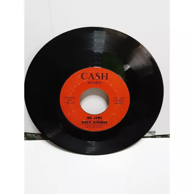 DICKIE GOODMAN Mr Jaws 45 Record 1975
