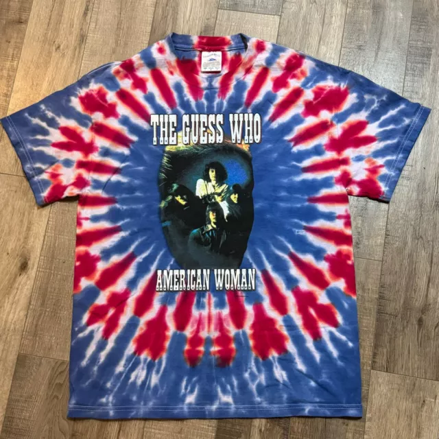 The Guess Who American Woman Tour 2001 Tie Dye Concert T-shirt Mens Large EUC!!