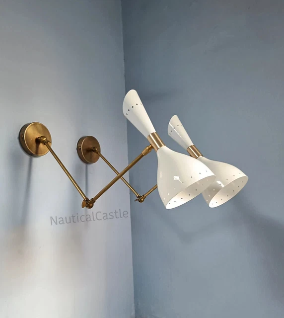 Mid Century Italian Diablo Wall Sconce Pair Beside Lamps Wall Lights for Home