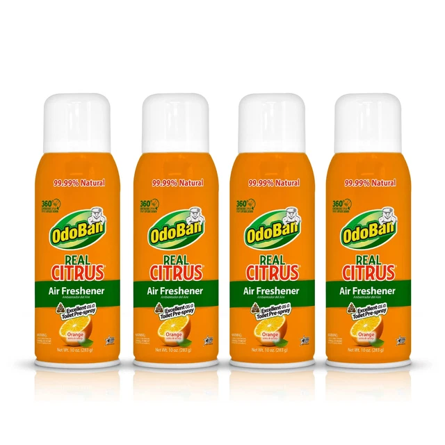 Aroma Eliminator, 360-Degree Continuous Spray Natural Oil Real Citrus Air