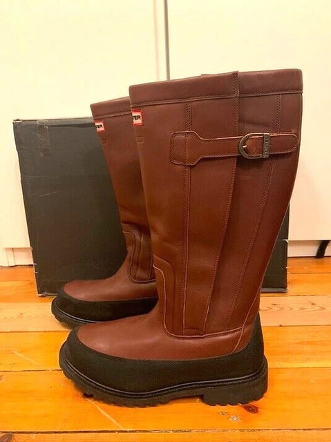 HUNTER CROWN LEATHER Boots Mens UK 11 215.00 PicClick UK