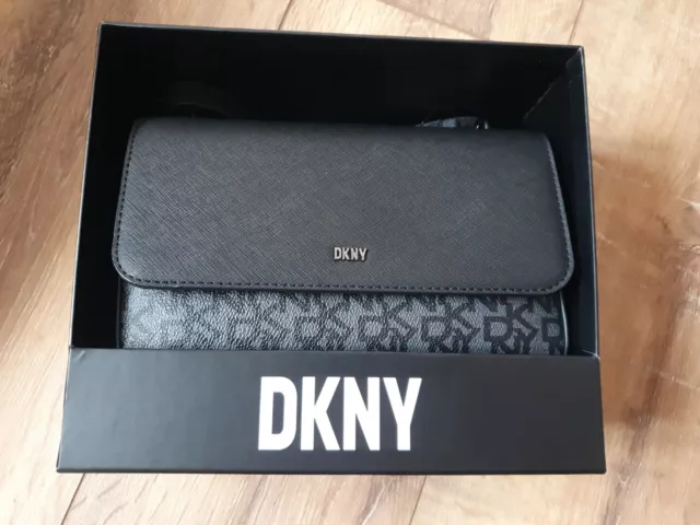 DKNY CHAIN SHOULDER Bag Cross Body Bag Handbag Black NEW with tags £55. ...