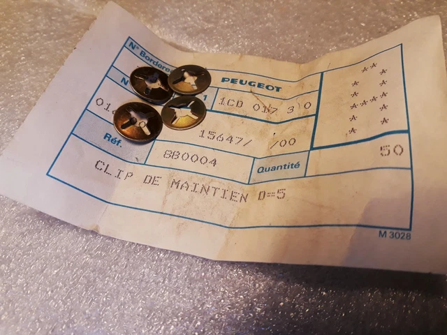 x4 CLIPS ORIGINAL FIXATION DES CALES PIEDS POUR MOB PEUGEOT "103 RCX "