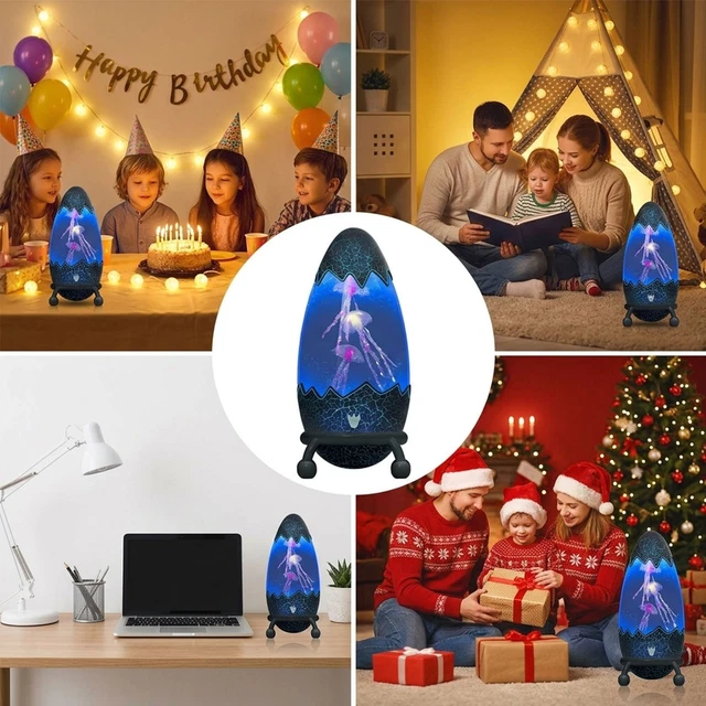 13-COLOR CHANGING LED Jellyfish Night Light USB Jellyfish Lava Lamp ...