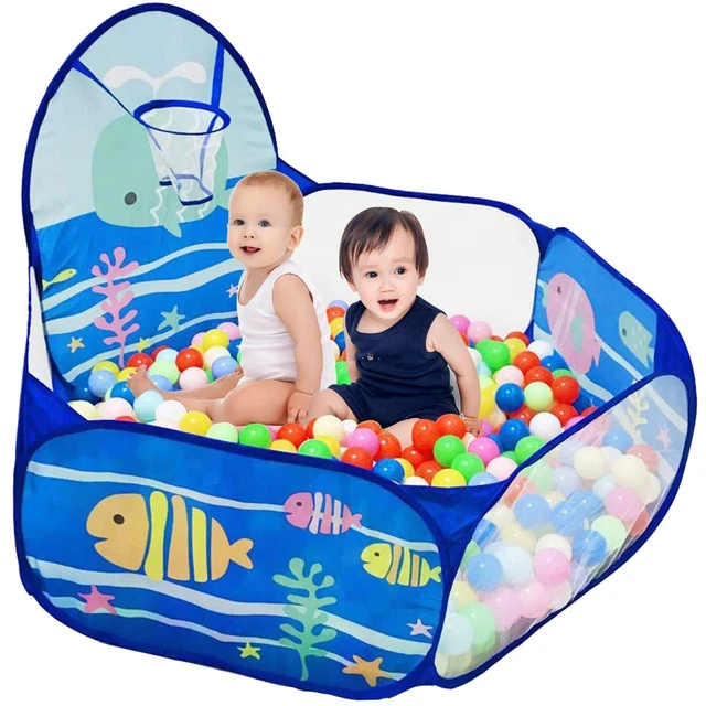 LOJETON Kids Ball Pit, Pop Up Children Play Tent, Toddler Ball Pool Baby Craw...