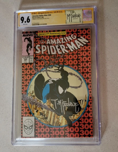 AMAZING SPIDER-MAN #300 CGC SS 9.6 TODD MCFARLANE Signed. CUSTOM LABEL 1st Venom