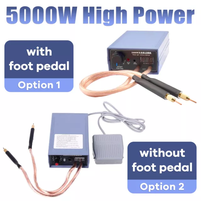 Portable 5000W Mini Spot Welder Machine DIY Kit 18650 Battery Pack Welding Tool