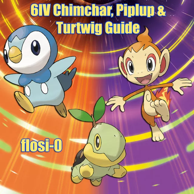 Shiny Turtwig/Chimchar/Piplup Starter Pack 6IV - Pokemon X/Y OR/AS