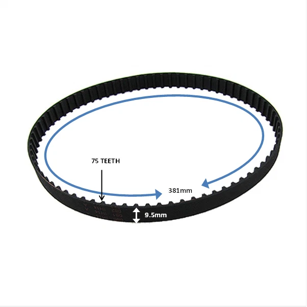 thumbnail image 2 of HASMX Ryobi BD4601 BD4600 BD4601G Sprocket Drive Belt For Disc... 2 of 11