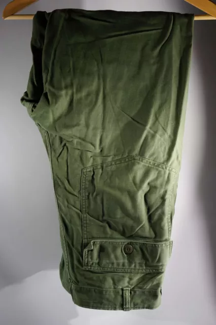 Vintage US Army Vietnam War OG 107 Trousers Man's Cotton (Zipper) 36 x 39  T#3