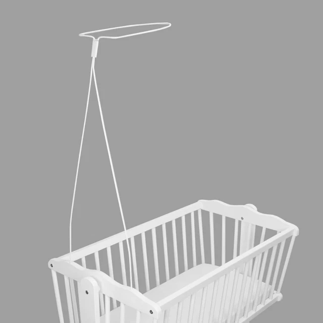 Crib Drape / Canopy Rod / Swinging Cradle Holder Pole Frame Bar