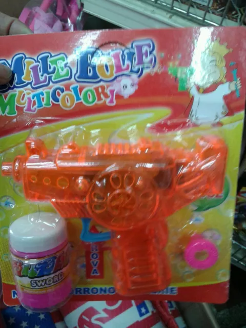 Set 3 pistole spara bolle di sapone Kit gioco di qualità giocattolo toy