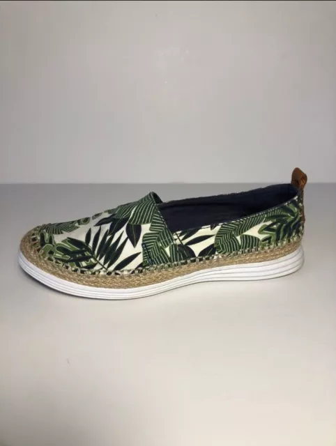 Cole Haan Ella II Palm Tree Grand Sneaker Slip on Espadrille Shoes 9.5