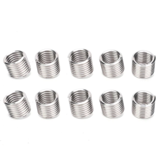 100Pcs Thread Inserts Male Female Reducing Nut Stainless Steel Wire Fastener M3