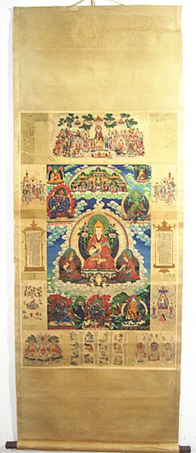 Old Chinese Painting & Scroll  painting The Buddha Thangka painting 唐卡