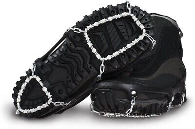 IceTrekkers L Diamond Grip Traction Device - Unisex Shoe Chains Ice Climbing