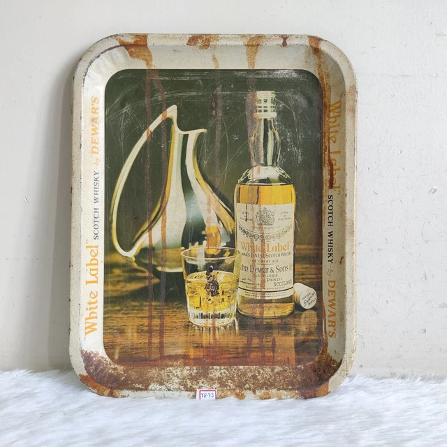 Vintage LORIMER Vintage LORIMER\'S The Real Best Scotch Tin Tray: Advertising, Blue main image 2