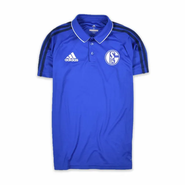 Adidas Herren Polo Poloshirt Shirt Gr.S Schalke 04 Gelsenkirchen Climalite 96404