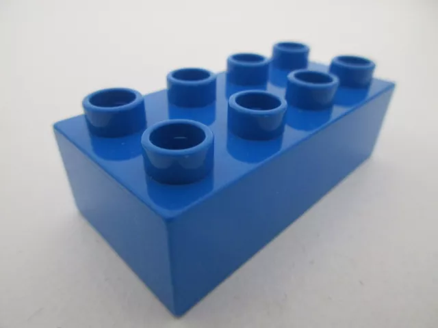 LEGO DUPLO 3011 - x1 Brique Brick 2x4 - Blue Bleu