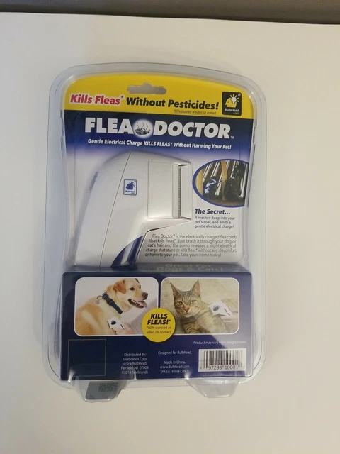 Flea Doctor Electronic Flea Comb for Dogs & Cats New In Package As Seen On TV. 2
