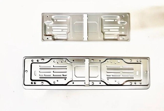 Portatarga Audi Sport Originale - 2 Pezzi, Per Targhe EU 52x11 Cm, Nero - Foto 2