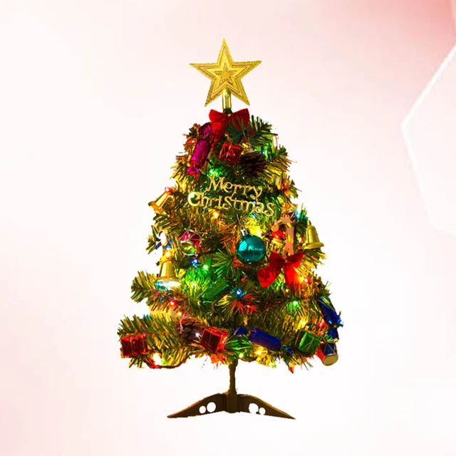 Albero di Natale luminoso 50 cm albero di Natale guidato green