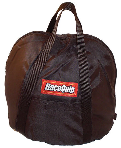 RaceQuip Heavy Duty Oversize Fleece Lined Zippered Helmet Bag Black