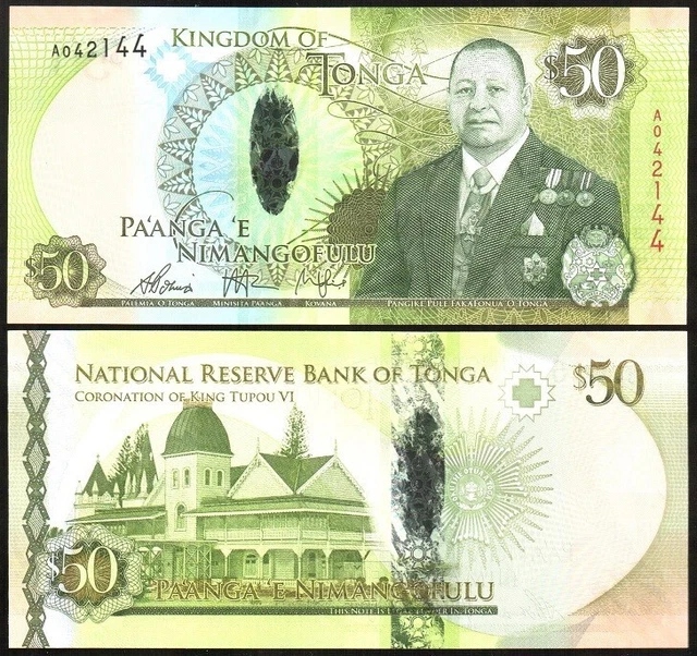 Tonga - 50 Pa'anga 2015 UNC Pick 48 Lemberg-Zp