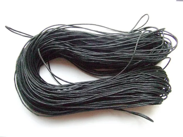 10mt di filo in cotone cerato 1,5MM colore nero