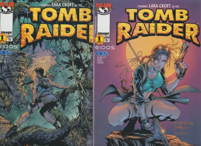 Tomb Raider (1999) #1B & 1C Park David Finch Variant Cover Lot 1St Solo Series