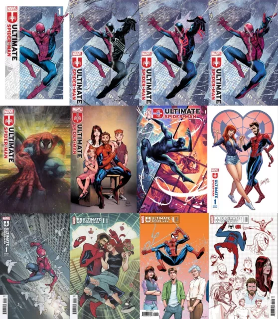 Ultimate Spider-Man 1 Nm Full Cvr Set Of 12 Variant | Presale 1/10/24