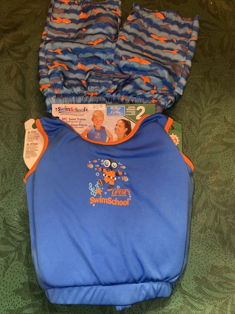 swim school swim trainer Level 2 20-33 Lbs Trunks Incl Boys NWT