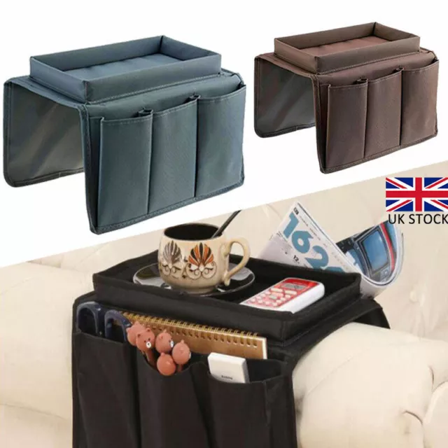 4 POCKETS SOFA Arm Rest TV Remote Control Tidy Organizer Holder Chair Couch  Bag £9.89 - PicClick UK