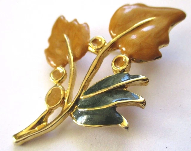 Broche Fleur Vintage Années 60/70 - Couleur Verte Et Rose - Diamètre 4 Cm