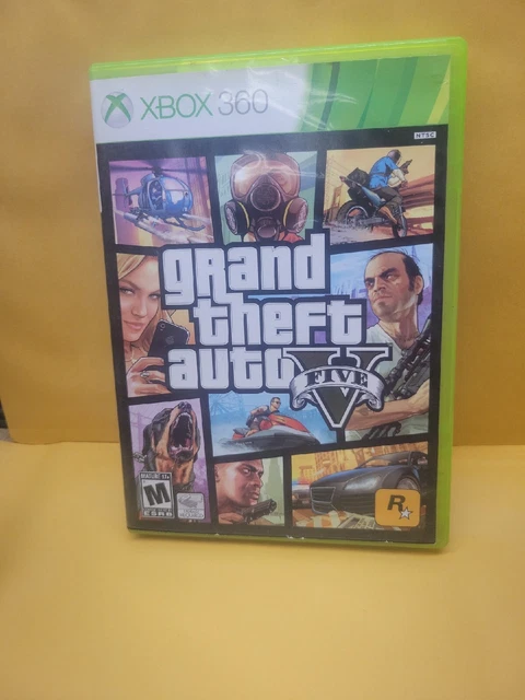 Grand Theft Auto V GTA 5 Xbox 360 Complete With Manual & Map Tested Working