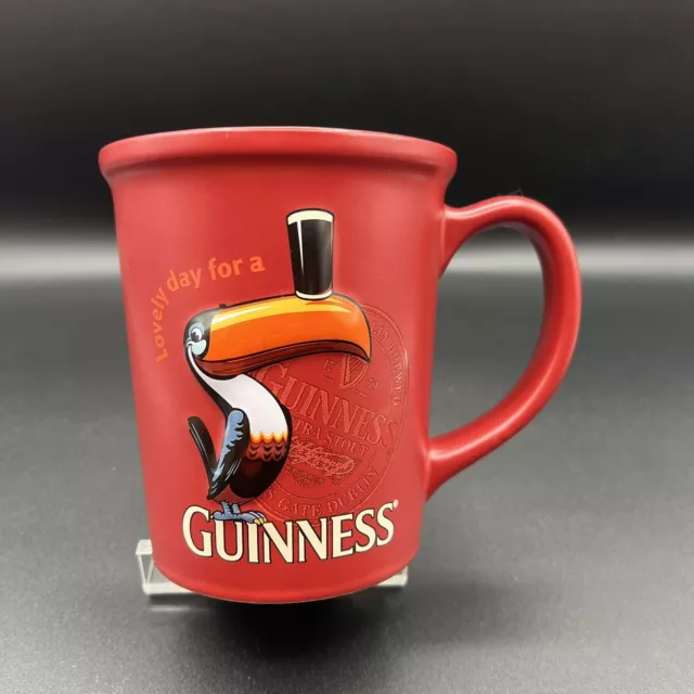 Lovely Day For A Guinness Beer Coffee Mug 3D Raised Toucan 18 oz