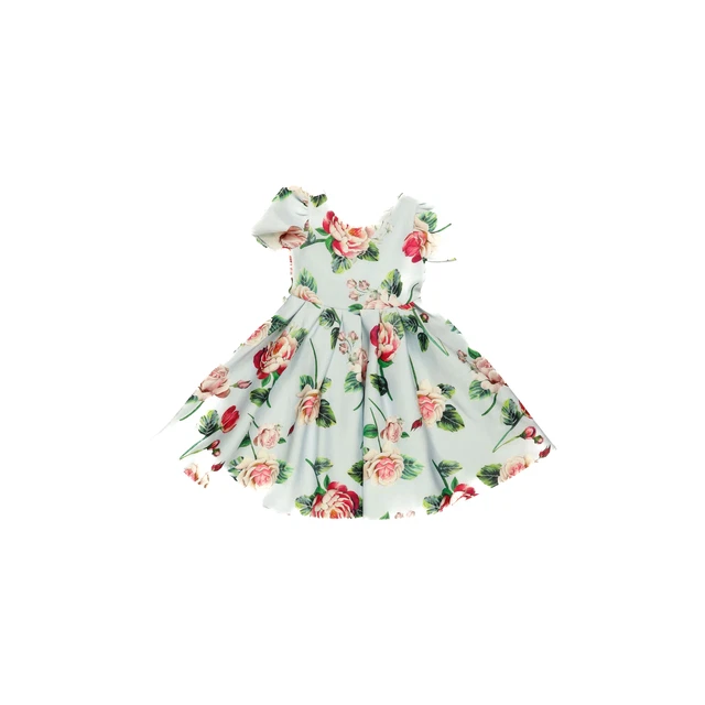 MONSOON GIRLS ENOLA FLOWER Satin Dress LILAC Size 6 Years 27.50
