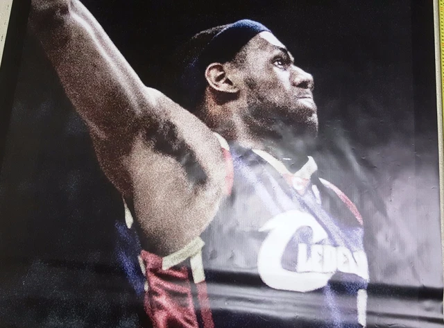 LEBRON JAMES SLAM Dunk NIKE 10ft Vinyl Rafter Banner Cleveland ...