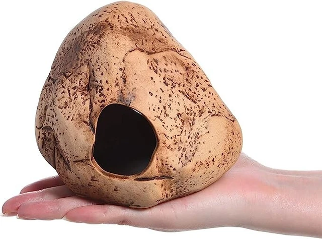 Rock Cave for Betta Shrimp Aquarium Decoration Cichlid Hiding Breeding Spawning