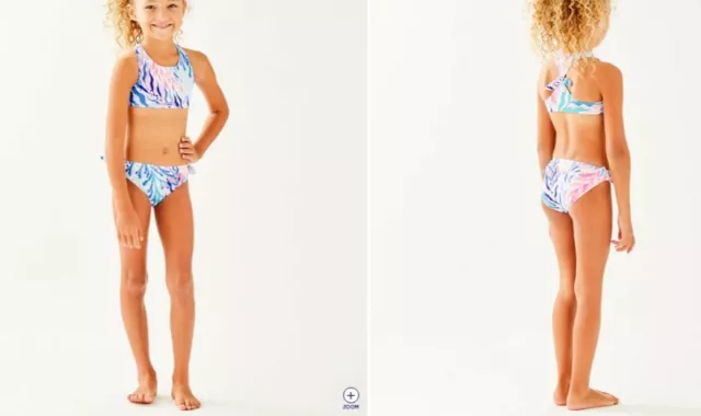 CIRCO GIRLS SWIM Bikini Bottoms Sz S 4 5 Black Separates SwimWear $6.99 -  PicClick